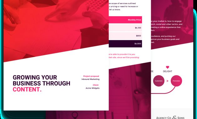 Inbound Marketing Proposal Template Free Sample Proposify for size 1116 X 1107