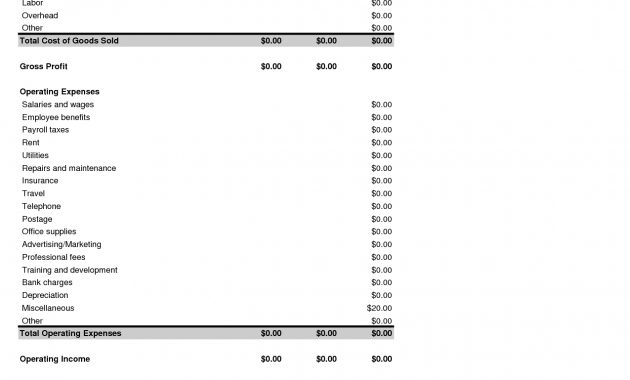 Income Statement Accounting Template Best Template Collection throughout proportions 1275 X 1650