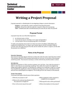 Informal Proposal Letter Example Writing A Project Proposal A with dimensions 1275 X 1650