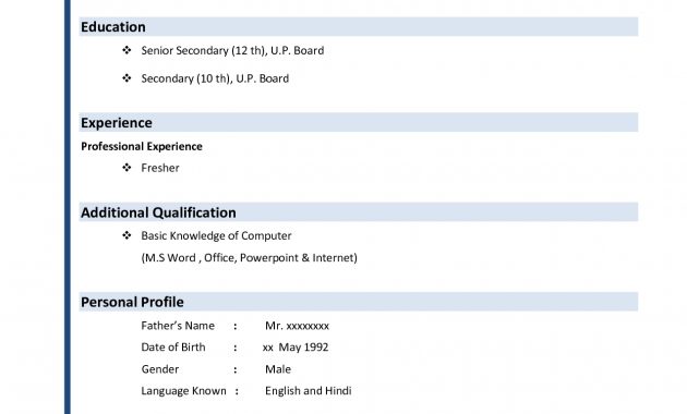 Instant Resume Template Professional For Word Formal Sample Format regarding measurements 1275 X 1650