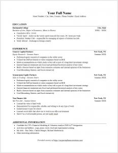 Investment Banking Resume Template What You Must Include intended for proportions 1356 X 1750