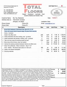 Invoice Template For Tile Work Flooring Installation Invoice Joy within measurements 797 X 1024