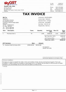 Invoice Template Nz Not Gst Registered Gst Tax Invoice Template intended for size 1000 X 1392