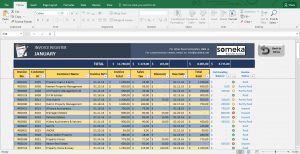 Invoice Tracker Free Excel Template For Small Business intended for dimensions 1365 X 700