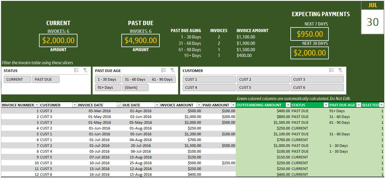 Invoice Tracker Template For Small Business Free Spreadsheet with measurements 1336 X 619