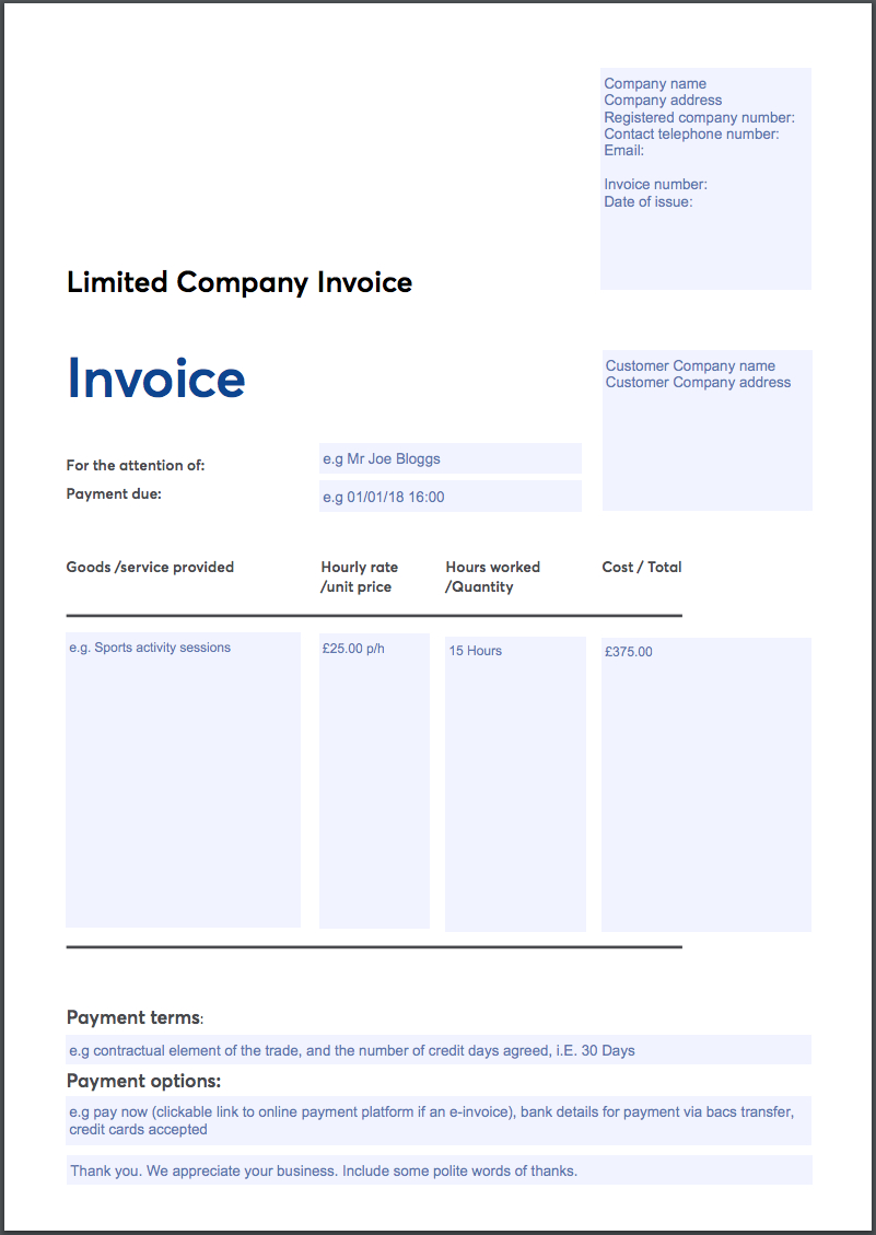 Invoicing Templates pertaining to dimensions 801 X 1129