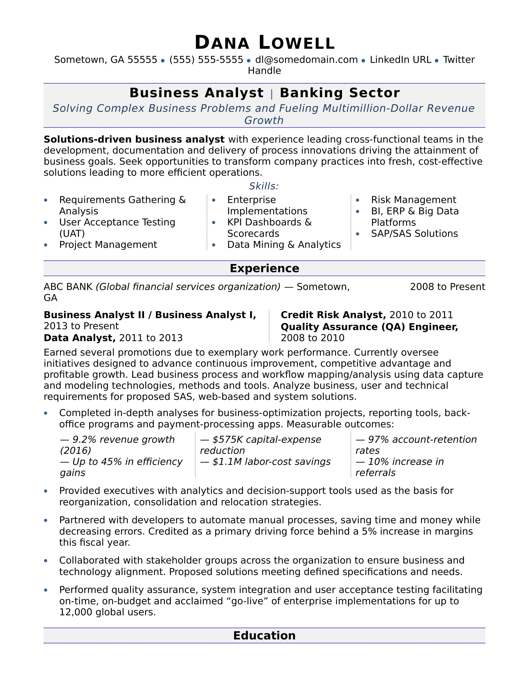 It Business Analyst Resume Yelomdigitalsiteco with regard to measurements 1700 X 2200