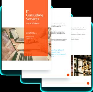 It Services Proposal Template Free Sample Proposify with dimensions 1116 X 1107