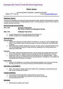 Kostenloses First Part Time Job Resume Sample inside sizing 2479 X 3508