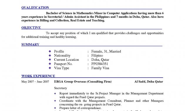 Latest Cv New Format With Salary Places To Visit Pinterest throughout size 1275 X 1650