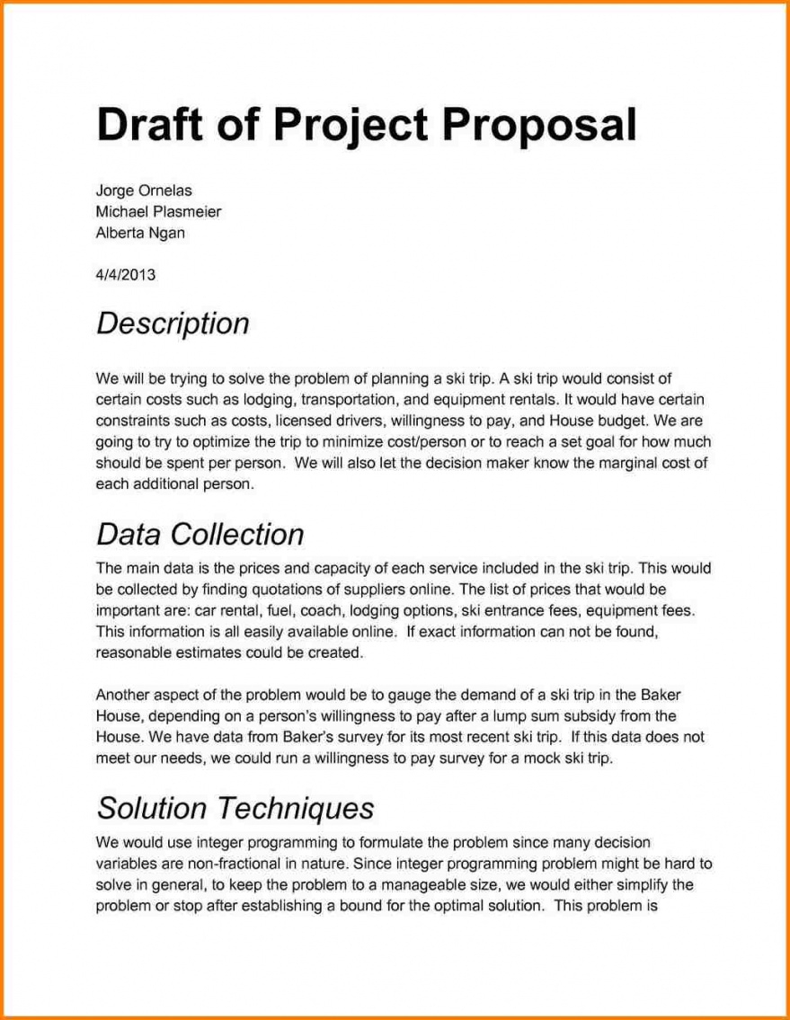 Latex Proposal Template Clean Template Project Proposal Template inside proportions 879 X 1135