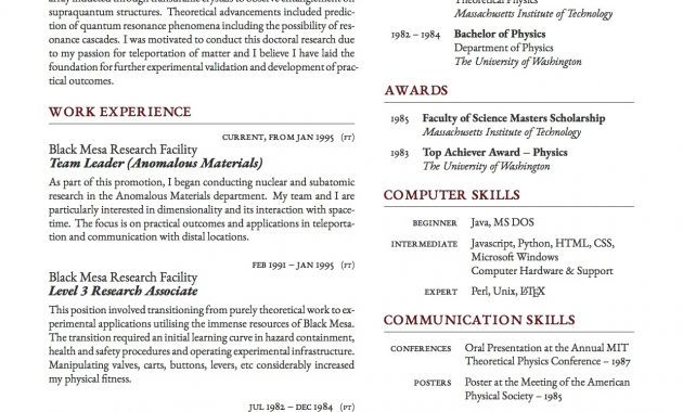 Latex Templates Curricula Vitaersums for dimensions 1240 X 1753