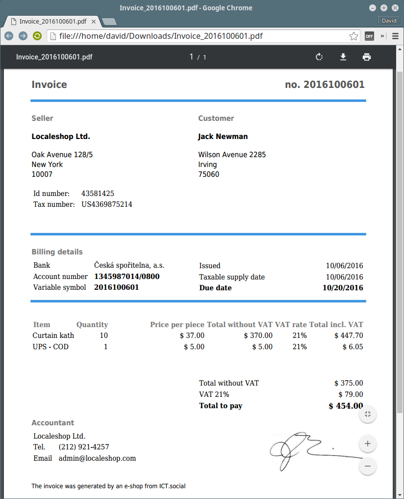 Lesson 42 E Shop In Php Pdf Invoice Template regarding dimensions 824 X 1016