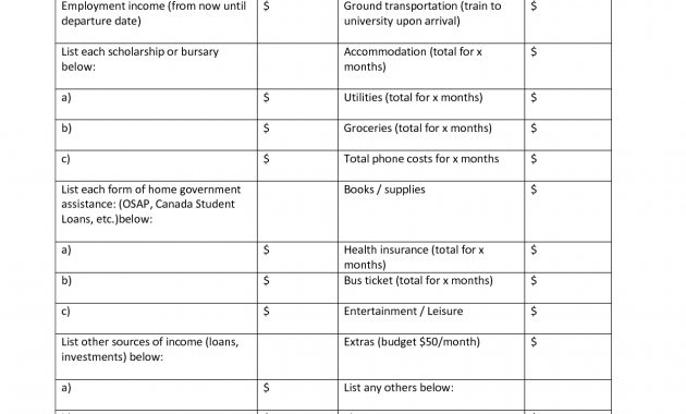 Living Expense Worksheet Download Them And Try To Solve Monthly in proportions 1275 X 1650