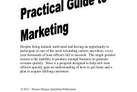 Loan Officer Marketing Guide Preview Quickstart Publications throughout dimensions 1156 X 1496