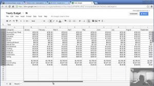 Making A Yearly Budget With Google Spreadsheet Youtube throughout measurements 1280 X 720