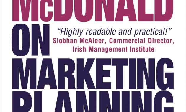 Malcolm Mcdonald On Marketing Planning with regard to proportions 833 X 1250