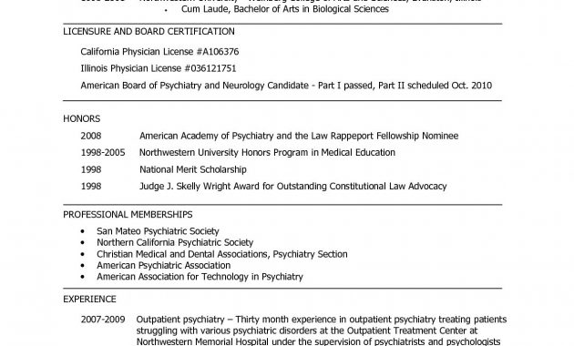 Medical School Resume Template Medical School Resume Example regarding dimensions 1275 X 1650