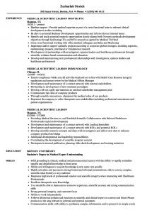 Medical Scientific Liaison Resume Samples Velvet Jobs intended for size 860 X 1240