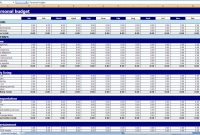 Monthly And Yearly Budget Spreadsheet Excel Template throughout proportions 1400 X 859