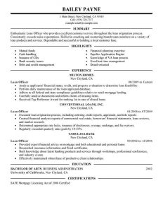 Mortgage Loan Originator Resume Specialists Opinion Resume intended for proportions 800 X 1035