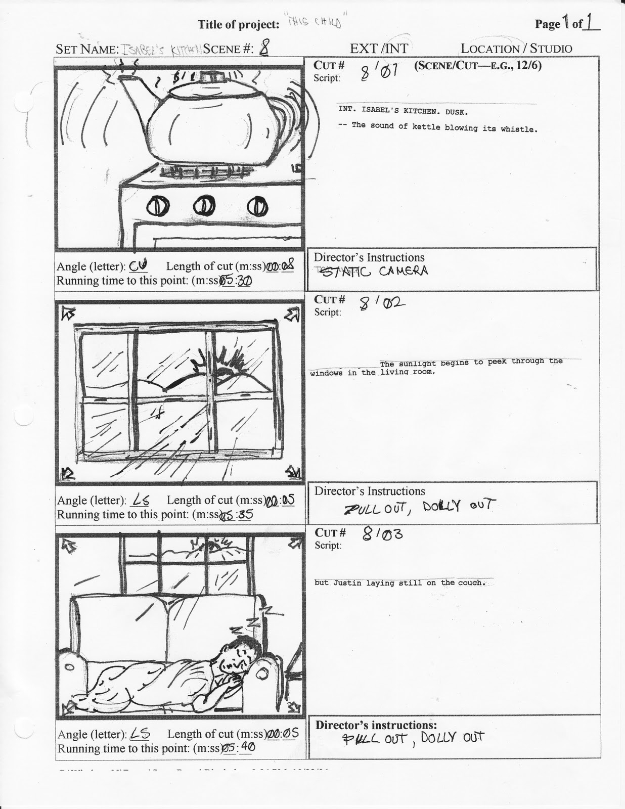 Motown Storyboards Sample Storyboard This Child Feature Film in dimensions 1236 X 1600