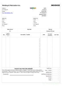 New Zealand Tax Invoice Template with size 816 X 1126
