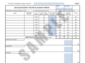 Nih Fp Fp Budget Template Unique Detailed Budget Template with proportions 1694 X 1246