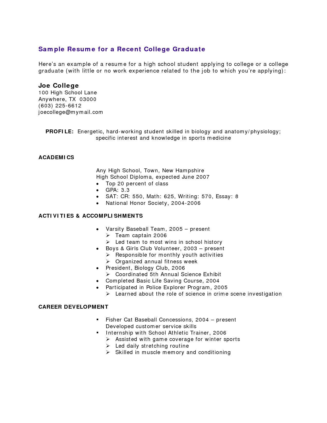 No Work Experience 3 Resume Templates Pinterest Sample Resume throughout size 1275 X 1650