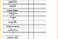 Not For Profit Budget Template Datenownews intended for sizing 988 X 1275