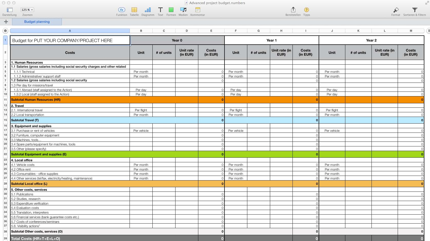 Pages Budget Template Yelomdigitalsiteco in size 1676 X 940