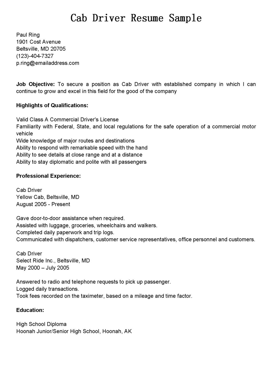 Pin Pat Alma On Taxi Pinterest Resume Sample Resume And throughout proportions 1131 X 1600