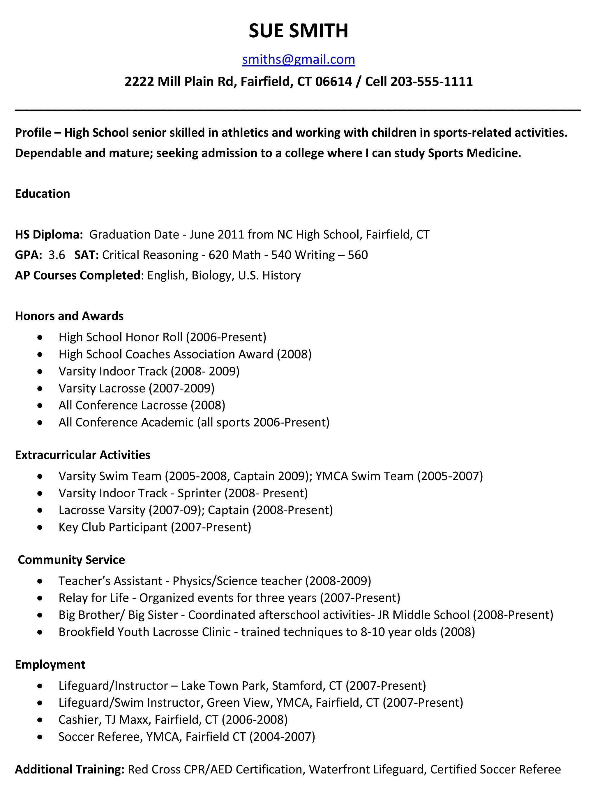 Pin Resumejob On Resume Job Pinterest High School Resume with dimensions 2067 X 2775