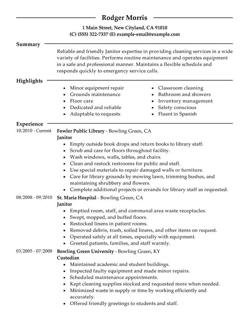 Pin Synsational On Cleaning Business Pinterest Resume Sample with sizing 800 X 1035