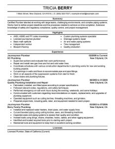 Plumber Resume Yelomdigitalsiteco in measurements 800 X 1035