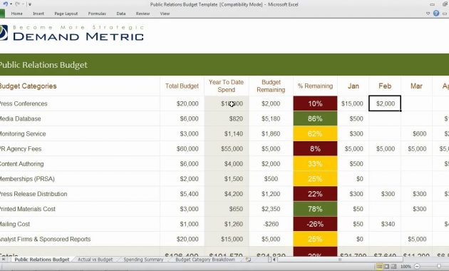 Pr Budget Template Youtube within size 1280 X 720