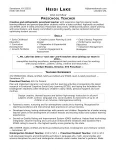 Preschool Teacher Resume Sample Monster in sizing 1700 X 2200