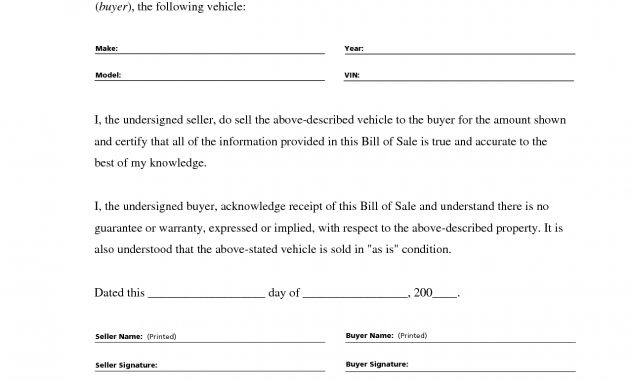 Printable Sample Free Car Bill Of Sale Template Form Laywers regarding dimensions 1275 X 1650