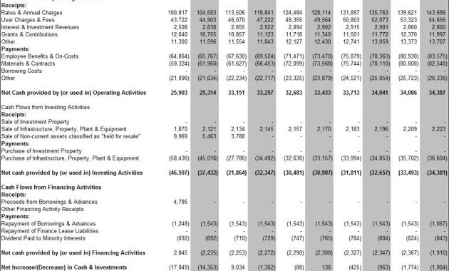 Pro Forma Cash Flow Projection Template Resourcesaver with dimensions 1049 X 771