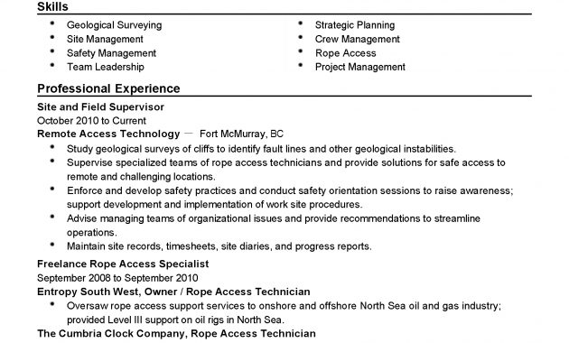 Professional Oil And Gas Field Supervisor Templates To Showcase Your regarding proportions 1700 X 2200