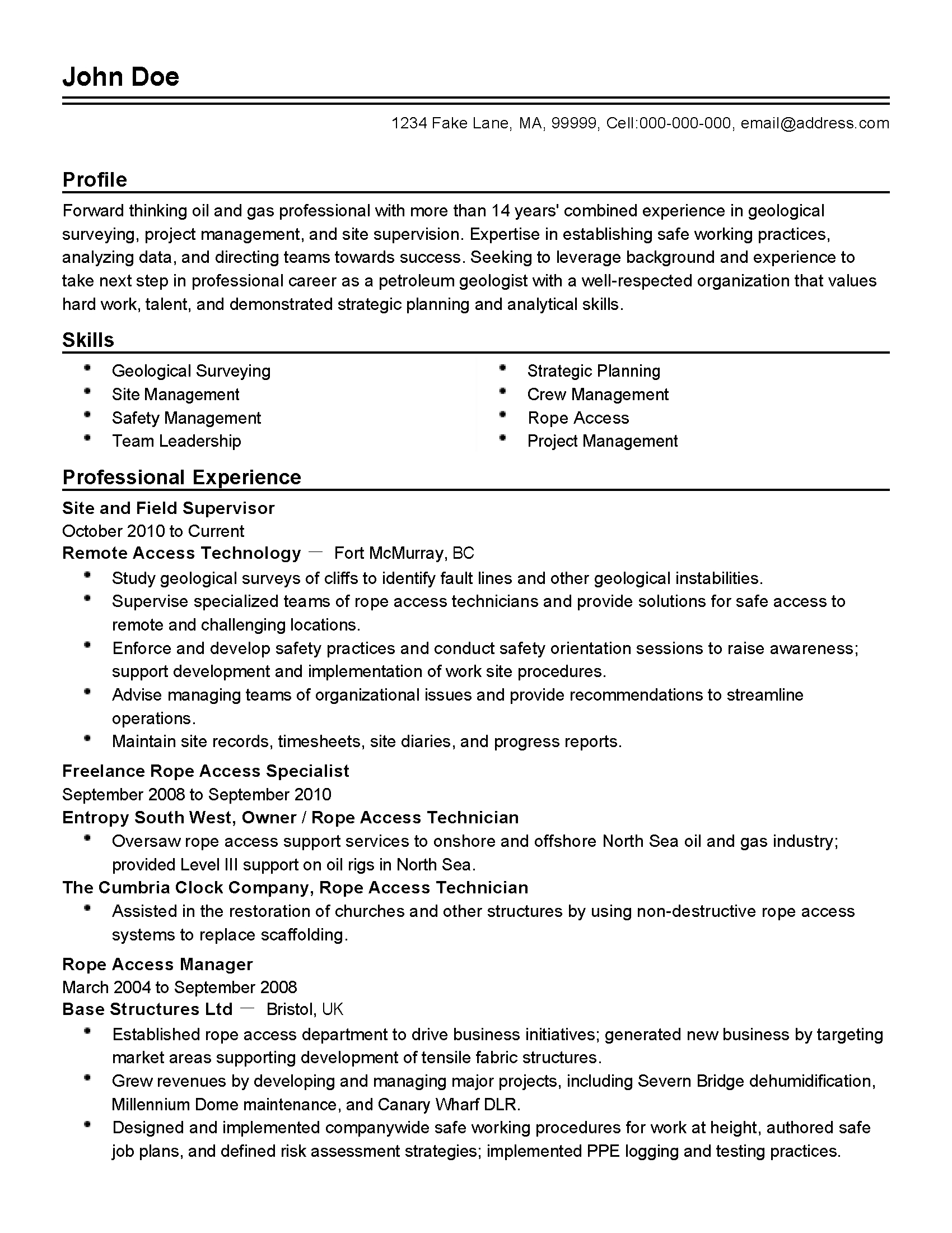 Professional Oil And Gas Field Supervisor Templates To Showcase Your regarding proportions 1700 X 2200