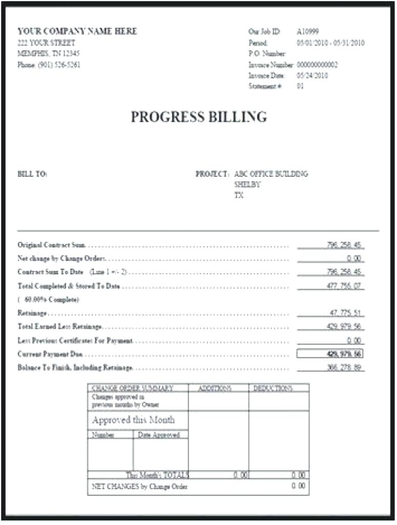 Progress Invoice Template Yelomdigitalsiteco for proportions 775 X 1024