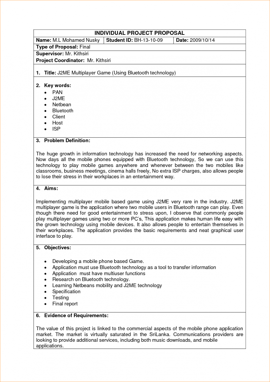 Project Management Proposal Template Doc One Piece Sample 469 within proportions 1048 X 1480