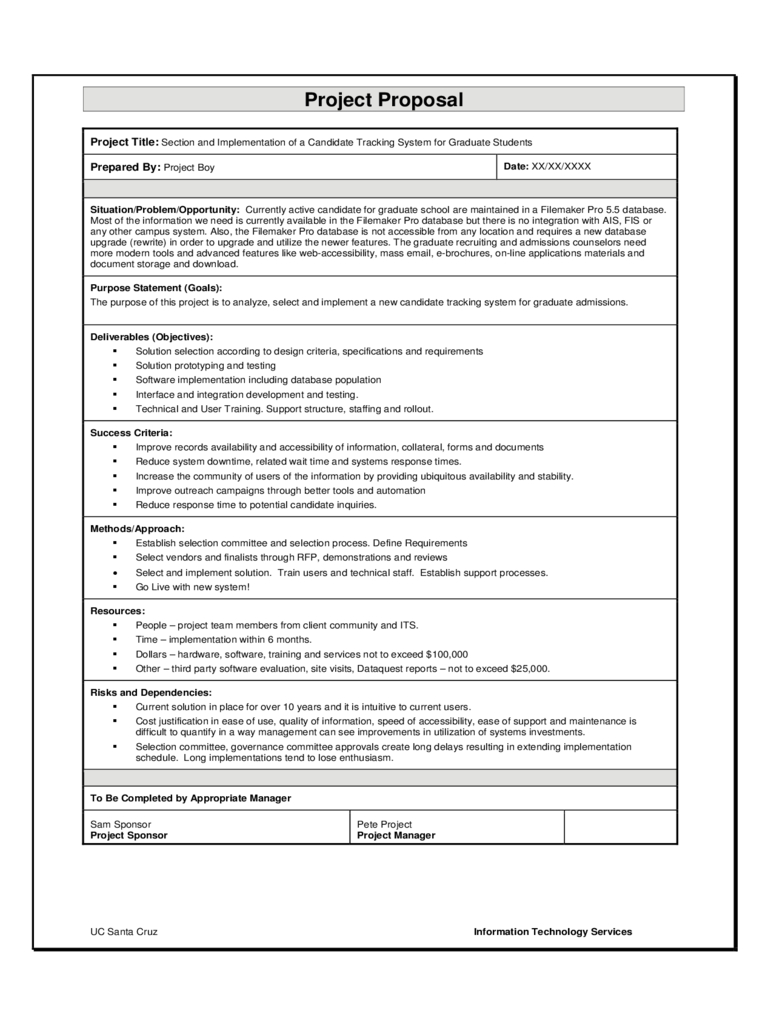 Project Proposal Template 10 Free Templates In Pdf Word Excel pertaining to sizing 768 X 1024