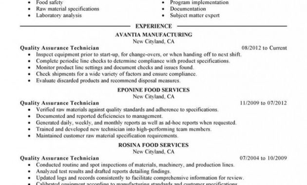 Quality Assurance Resume Sample Invitation Sample Pinterest inside measurements 791 X 1024