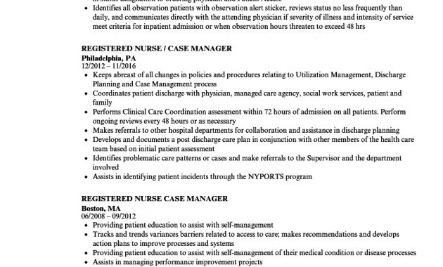 Registered Nurse Case Manager Resume Samples Velvet Jobs regarding dimensions 860 X 1240