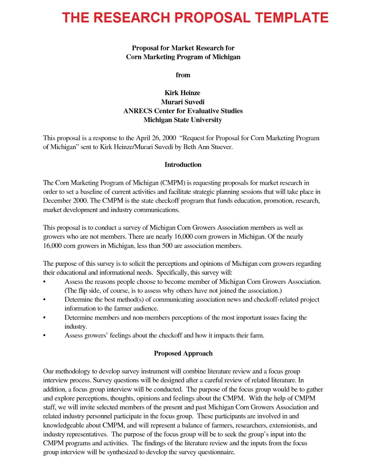 Research Proposal Template Research Proposal Template Free regarding measurements 1236 X 1600