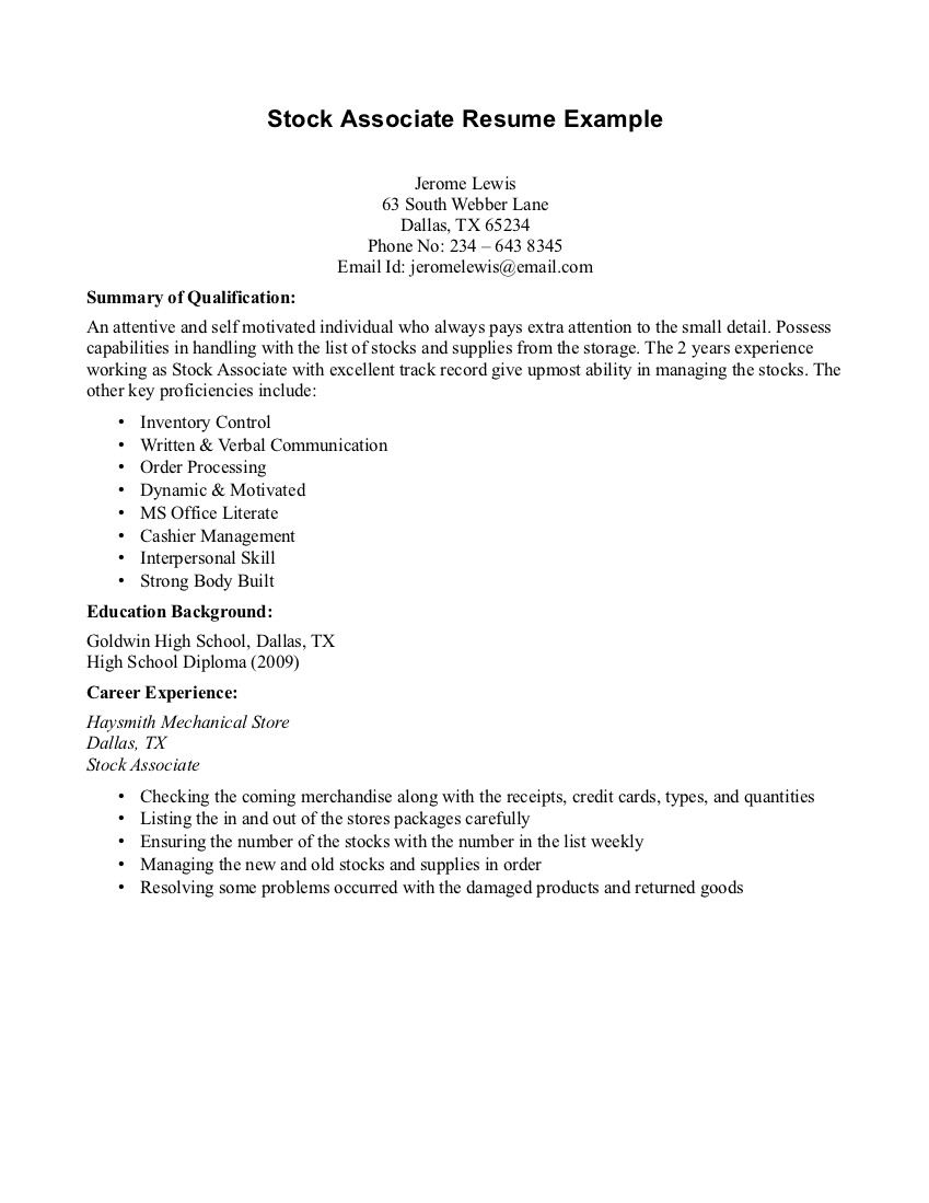 Resume Examples No Experience Resume Examples No Work with measurements 849 X 1099