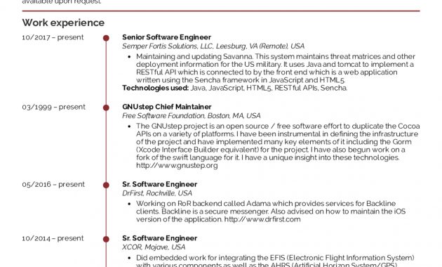 Resume Examples Real People Senior Software Engineer Resume intended for measurements 1240 X 1754