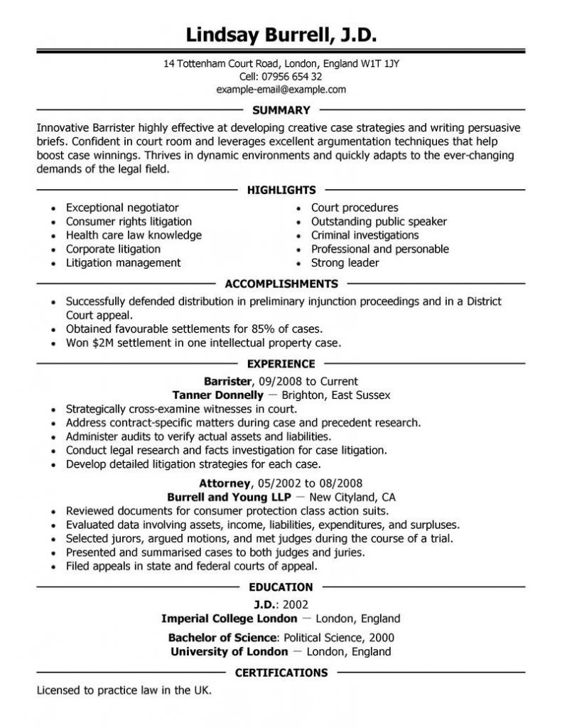 Resume Lawyer Resume Sample Economiavanzada intended for measurements 791 X 1024